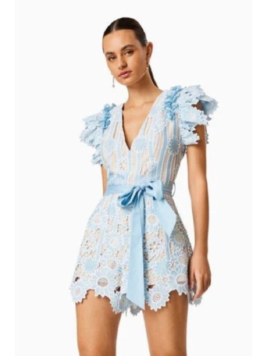 Elliatt Dresses & Skirts - Elliatt tranquil blue playsuit romper